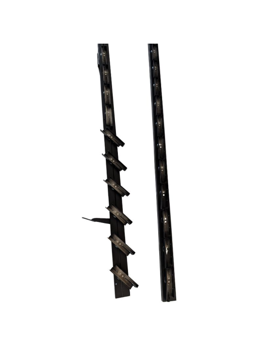 Aluminiowy mechanizm żaluzji ogrodowych - komplet czarny 108 cm