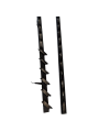 Aluminiowy mechanizm żaluzji ogrodowych - komplet czarny 108 cm