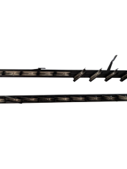 Aluminiowy mechanizm żaluzji ogrodowych - komplet czarny 108 cm