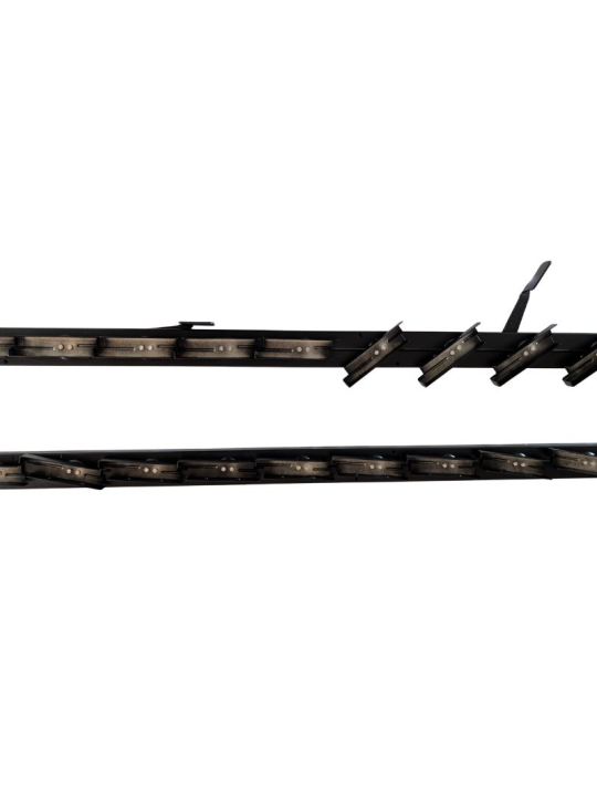 Aluminiowy mechanizm żaluzji ogrodowych - komplet czarny 108 cm