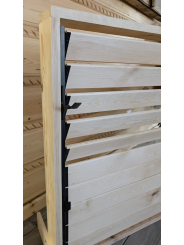 Aluminiowy mechanizm żaluzji ogrodowych - komplet czarny 108 cm