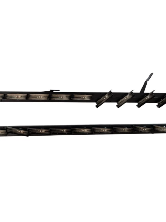 Aluminiowy mechanizm żaluzji ogrodowych - komplet czarny 107,60 cm