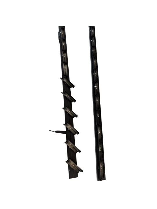 Aluminiowy mechanizm żaluzji ogrodowych - komplet czarny 107,60 cm