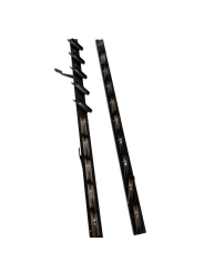 Aluminiowy mechanizm żaluzji ogrodowych - komplet czarny 89,80 cm