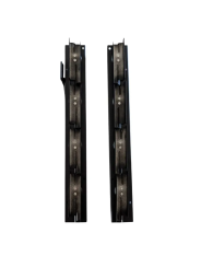 Aluminiowy mechanizm żaluzji ogrodowych - komplet czarny 36,50 cm