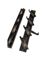 Aluminiowy mechanizm żaluzji ogrodowych - komplet czarny 36,50 cm