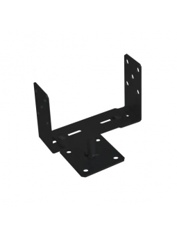 PSRT 60-200 Podstawa słupa regulowana czarna 60-200x136x4,0 fi 18 - 1szt.