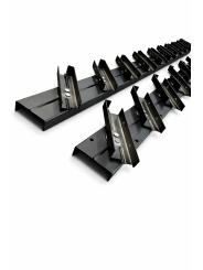 Aluminiowy mechanizm żaluzji ogrodowych - komplet czarny 90,2 cm