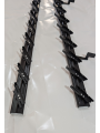 Metalowy mechanizm żaluzji ogrodowych - komplet czarny 107 cm