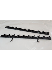 Metalowy mechanizm żaluzji ogrodowych - komplet czarny 107 cm